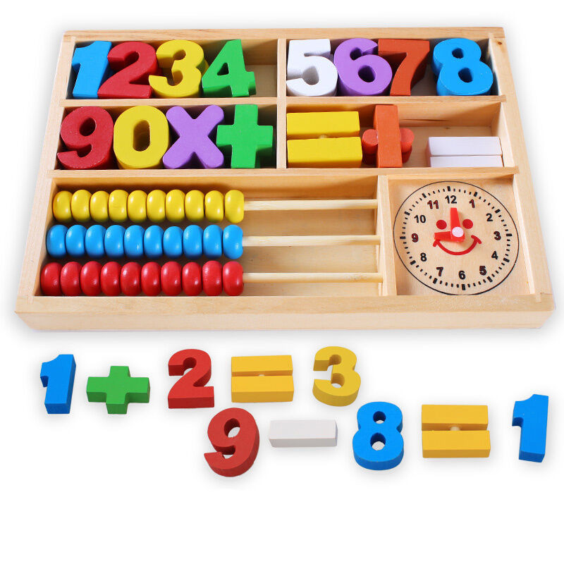 【巧木匠系列】儿童早教玩具数字学习盒木制积