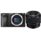 索尼（SONY）ILCE A6000黑色（50mm F1.8）数码微单相机 单镜头套装 约2430万像素