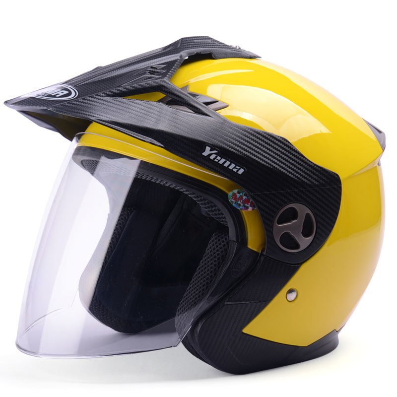 野马冬季越野摩托车头盔男四季半覆式电动车安