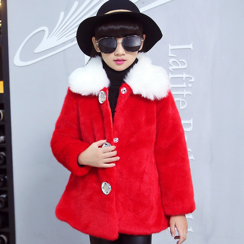 爱永平 女童外套冬装2016新款儿童女装5-13岁