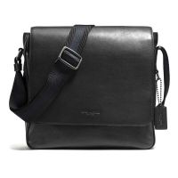 coach 蔻驰 男包2016新款商务男士斜挎包时尚翻盖包 72116 黑色图片