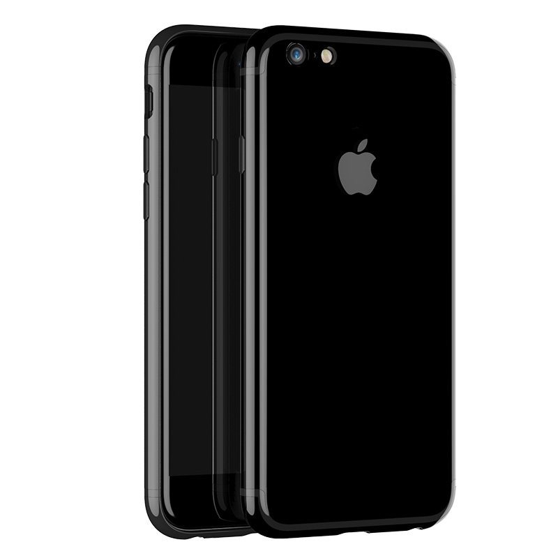 苹果6Splus手机壳套装6变7 亮黑色 ESCASE保