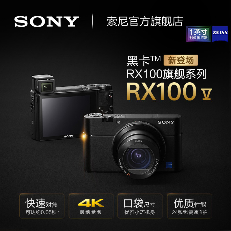 sony/索尼 dsc- rx100m5 黑卡五代 数码相机