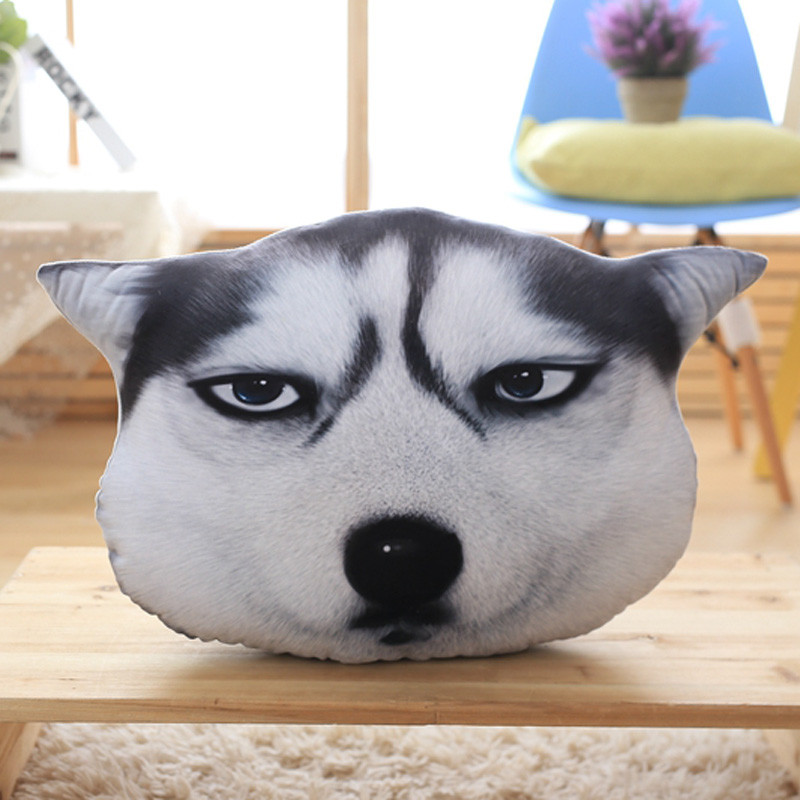 绒翼 3D滑稽狗神烦狗头表情包柴犬doge二哈方