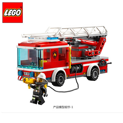 Lego 乐高消防云梯车l7239图片 图解步骤
