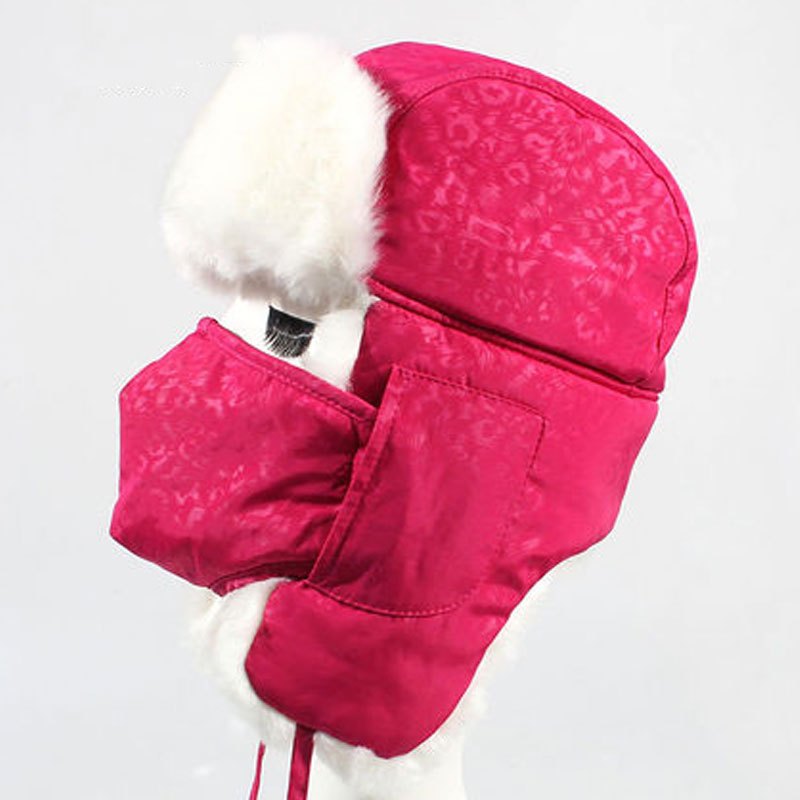 送口罩户外保暖滑雪帽护耳帽雷锋帽东北帽冬季