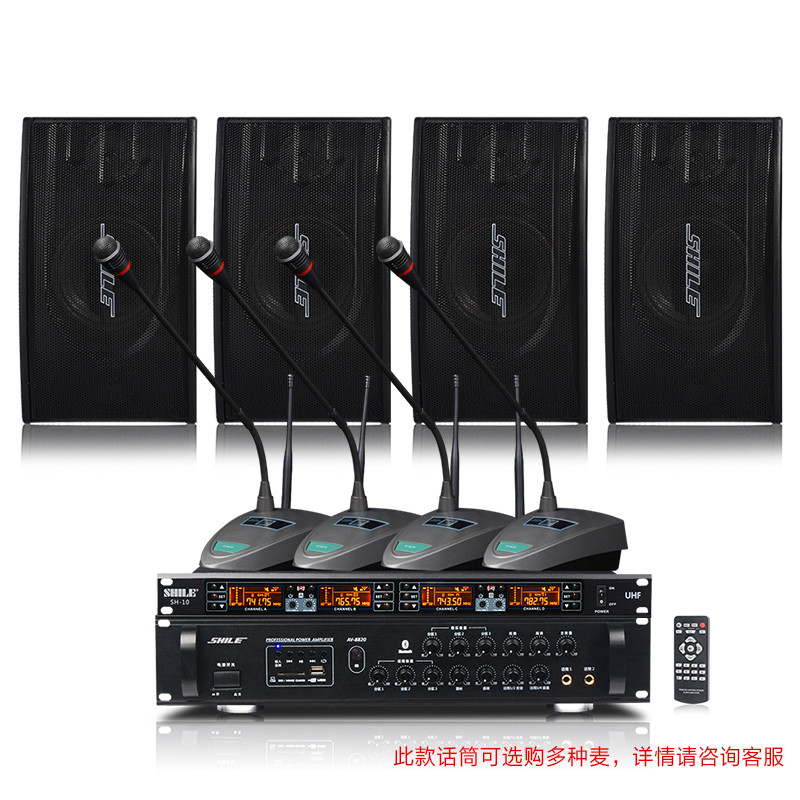 【狮乐系列】狮乐会议室音响组合套装(功放+壁