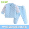 贝乐咿 TZN6187亲子熊猫保暖立领套装 6177蓝色 66cm