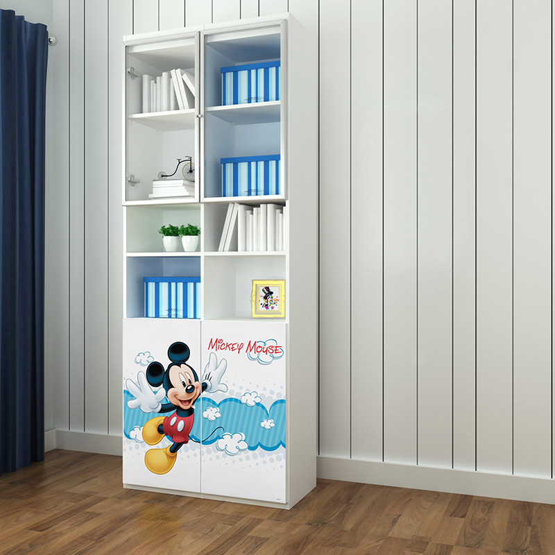 迪士尼儿童家具 动漫储物柜 二门书柜&三门书柜 米奇欢乐时光（二门）