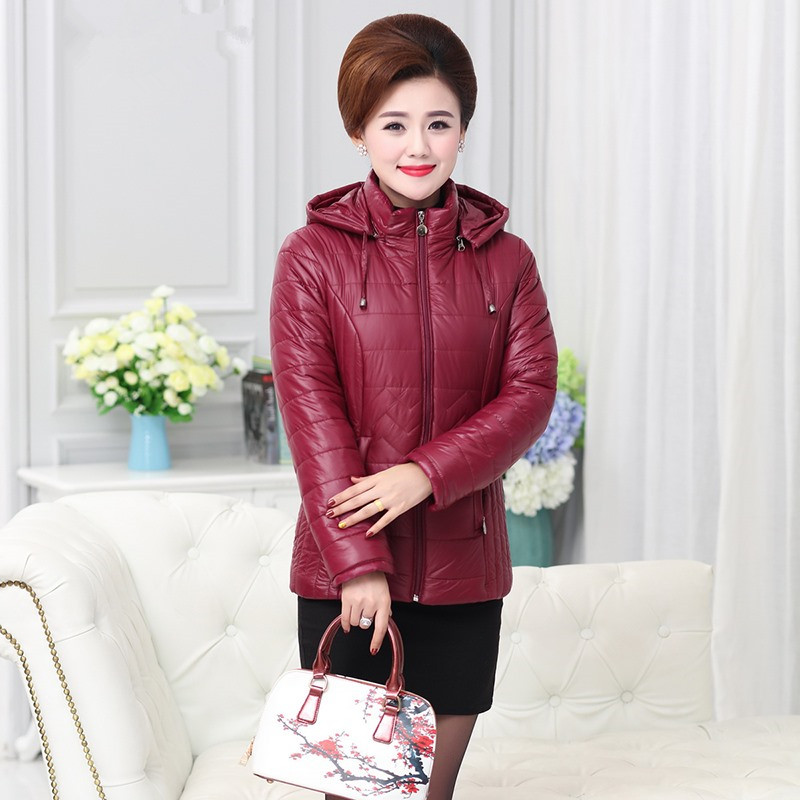 慢跑者 中年妈妈装羽绒棉服40-50岁冬季外套短