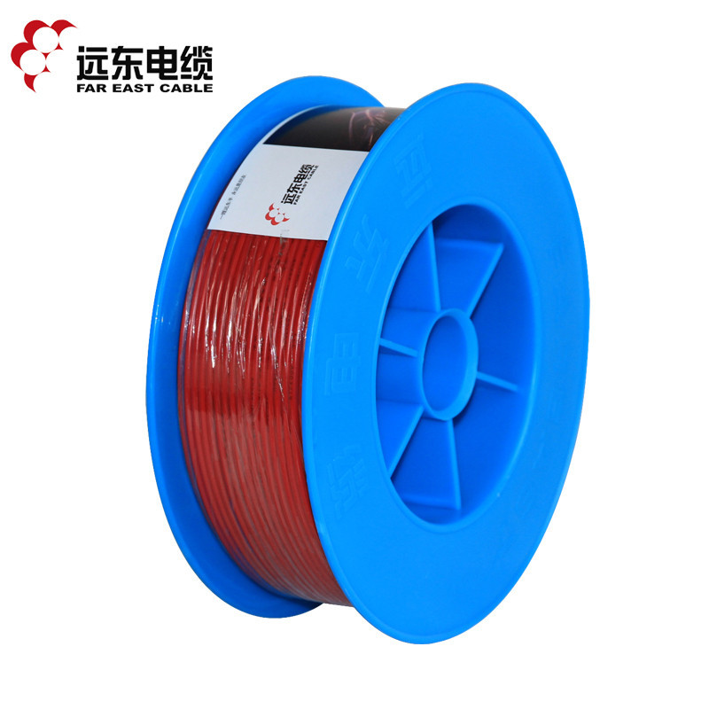 远东电线电缆 BV1.5平方国标家装照明用铜芯电线单芯单股硬线100米 红色 标准100米