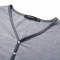 比菲力2017春季新款V领短袖T恤男韩版修身夏季薄款棉 XL 深灰色