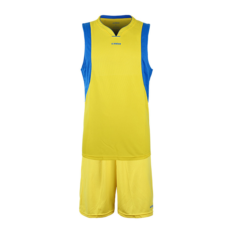 etto英途专业篮球服套装队服球衣透气速干比赛训练服 BW2105 XXL 黄色