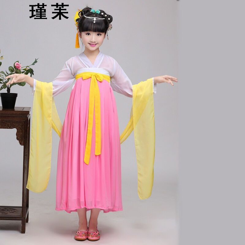 瑾苿儿童汉服襦裙小孩古装齐胸襦裙女童汉服舞