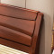 木帆 实木床 1.5米 1.8米 现代中式双人床 1.5米高箱床【海棠色】