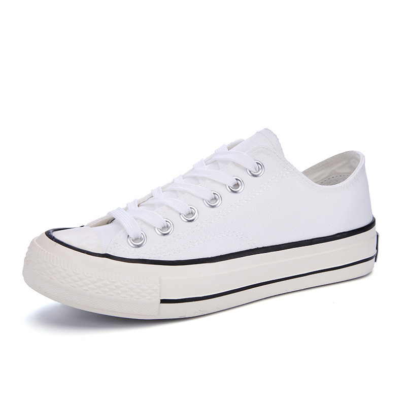 关晓彤明星同款小白鞋女白色帆布鞋厚底休闲鞋