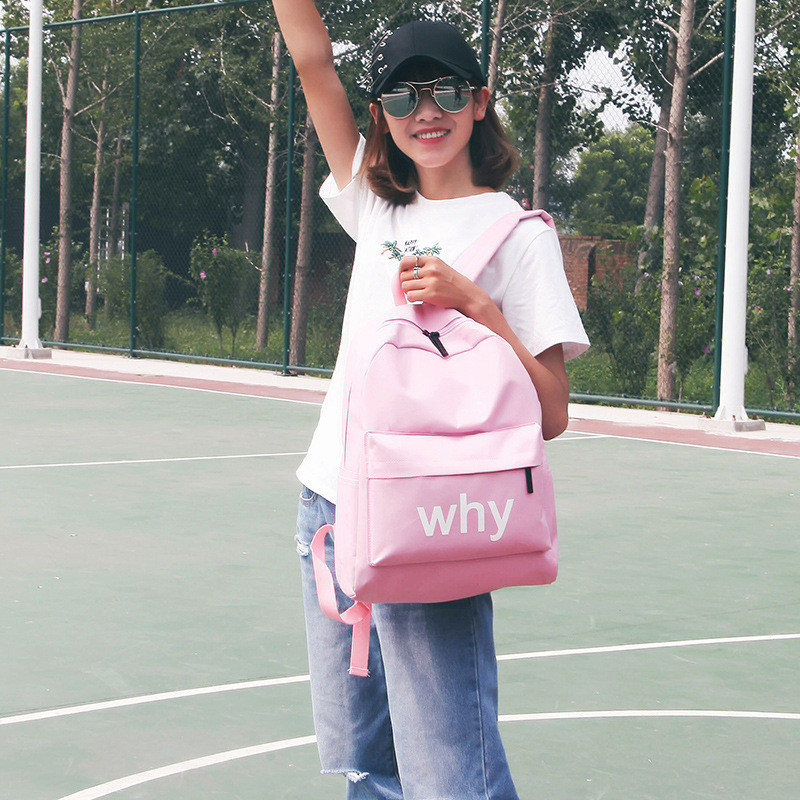 XBLGX 2017春夏新款韩版女包英文印花女双肩