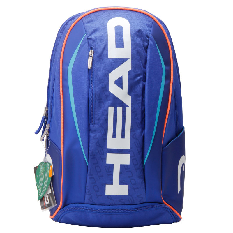 包邮 海德 HEAD 1-2只装网球羽毛球两用双肩包 背包 新款 283256蓝/橙