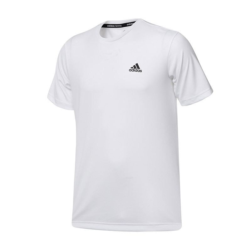 adidas阿迪达斯男子短袖T恤2018新款休闲运动服S98742 白色 XXL