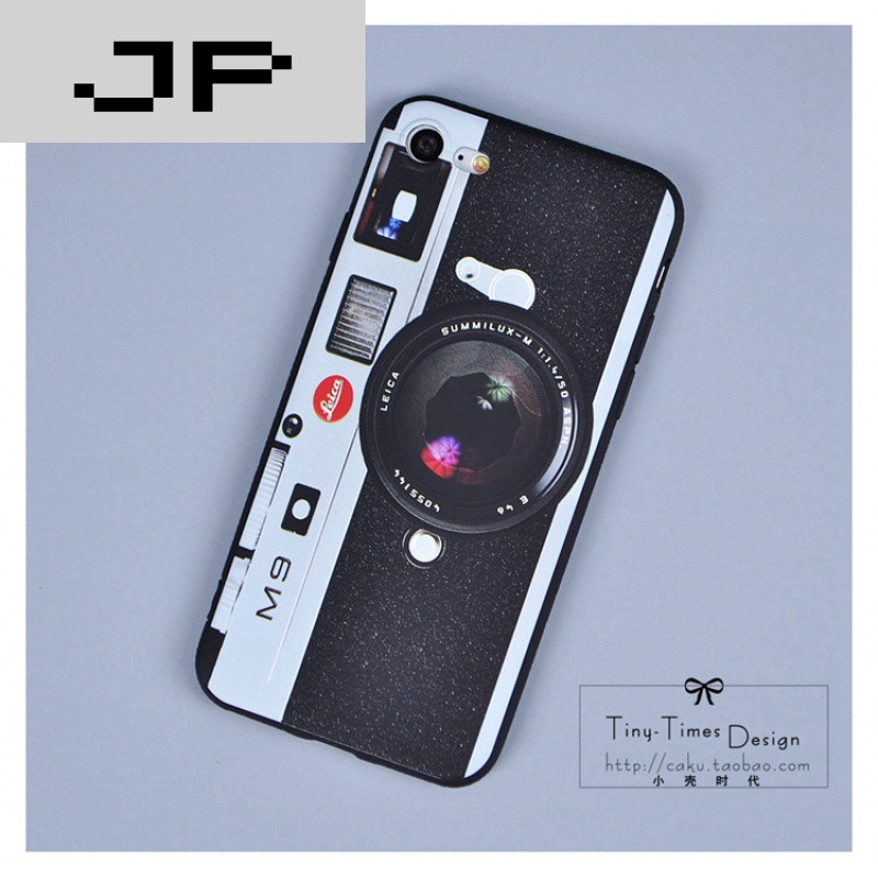 JP潮流品牌经典相机苹果iphone7创意手机壳 6