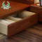 云图家具 欧式床厚实高档橡木床 实木床双人现代1.8米高箱床欧式 箱框结构大抽屉+2柜