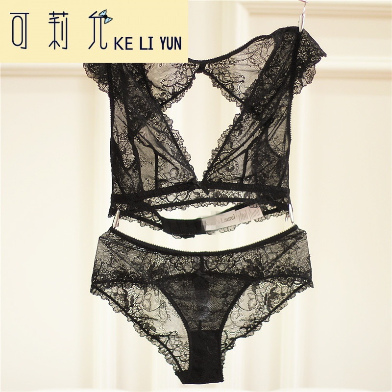 KELIYUN无钢圈欧美女士内衣背心式美背深V性