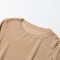 玛思蓓丝针织镂空毛衣网罩衫2017春秋新款天丝棉纯色针织衫女套头 XL 浅卡其