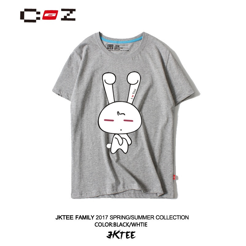 CZ潮流品牌ulzzang韩国可爱卡通兔子T恤女韩