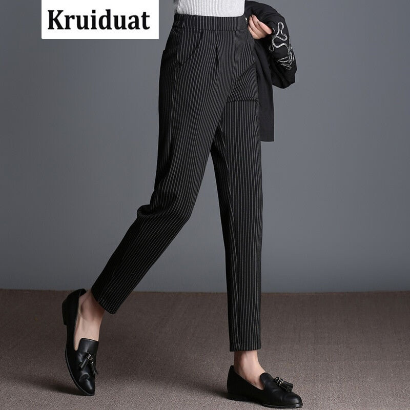 Kruidvat2017春装哈伦裤宽松萝卜裤大码小脚九