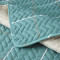 北欧全棉布艺防滑沙发垫简约现代蓝色四季通用全盖靠背沙发巾套罩 110*210cm 兰格-蓝色