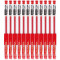 齐心(comix)GP306中性笔 12支/盒 0.5mm 水性笔水笔经典商务签字笔 碳素笔 红色