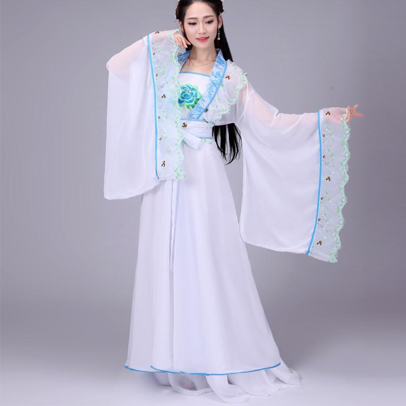 飘逸仙女古装唐装汉服女唐朝贵妃公主演出服古代服装齐胸襦裙1 xxl
