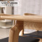 北欧实木餐桌椅组合一桌四椅原木餐台现代简约小户型长方形餐桌 原木餐桌