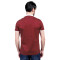 暗红活力波点柔滑短袖T恤TBA616 52码 酒红色