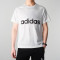 adidas阿迪达斯 2016新款 男女舒适休闲短袖T恤 XL S98730白色男子
