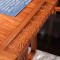 龙森家具 新中式红木书桌实木红木书桌电脑桌刺猬紫檀组合办公写字台婚房家具 文案台
