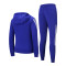 乔丹 女装2017秋季新品女子运动套装长袖上装运动长裤两件套装XWW3272535 3XL 火焰蓝