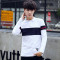 丹杰仕(DANJIESHI)长袖T恤秋季韩版潮流学生上衣圆领体恤打底衫893 灰色 XL