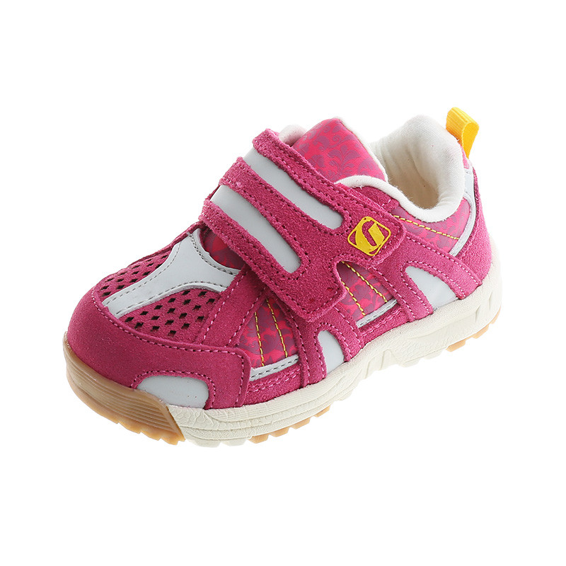 基诺浦 春秋款机能鞋宝宝学步鞋透气飞织系列婴儿秋童鞋 红粉TXG326 4码/12.5cm