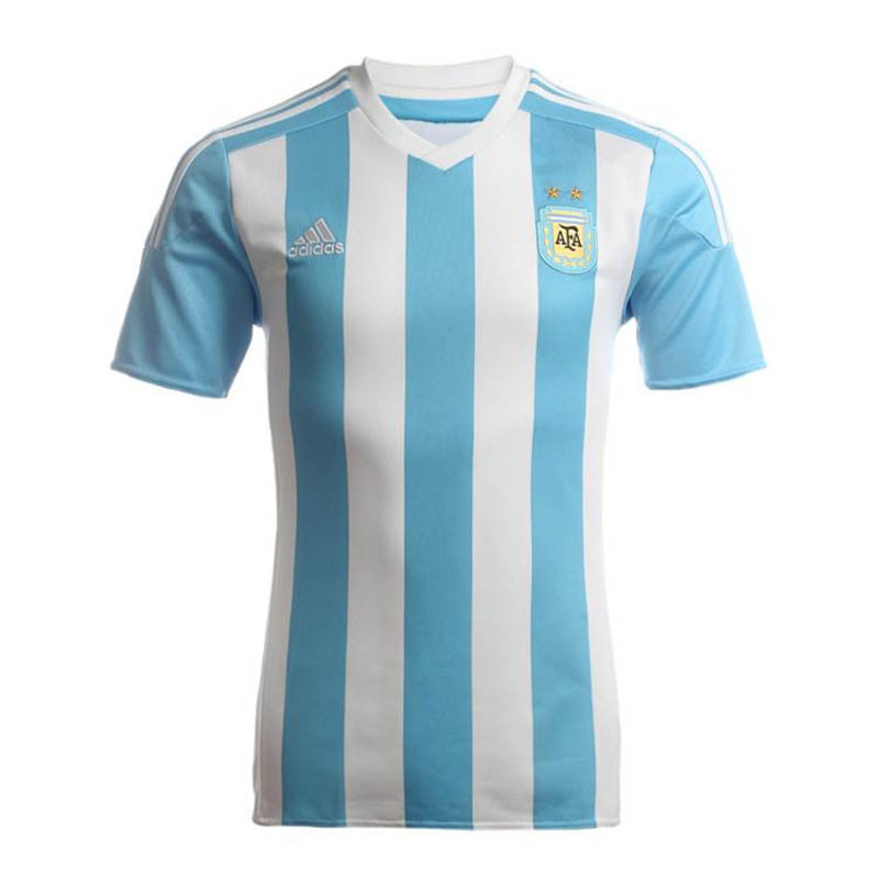 Adidas/阿迪达斯 男装 夏季美洲杯阿根廷主场短袖球衣足球服T恤AC0326 2XL(190/124A) AC0326