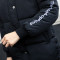 歌诺瑞丝2017冬季女装新款韩版宽松显瘦加大中长款面包服笑脸连帽棉服女3509 白色 XXL