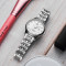 天王表(TIANWANG)手表 昆仑系列商务钢带女士机械表时尚潮流女表LS5876 白色