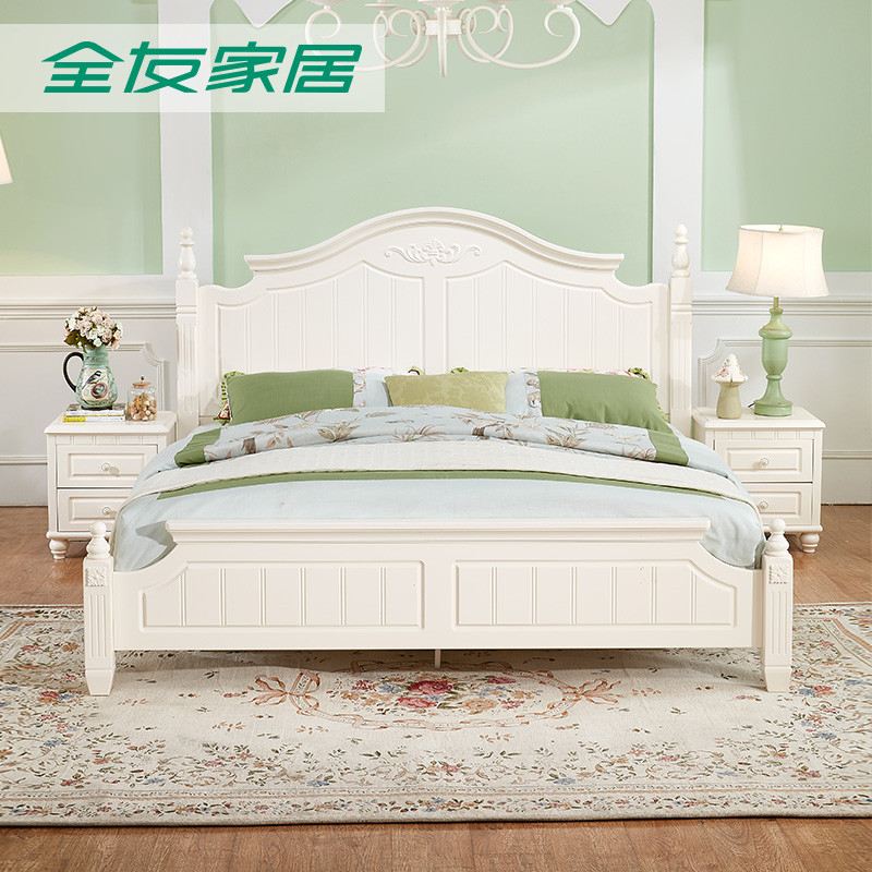 120618板式床 1.5米床+床头柜*1+床垫