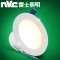 雷士照明 LED筒灯3瓦客厅装饰天花灯 3W漆白暖白光/开孔7.0-8.5cm 3W砂银正白光/开孔7.0-8.5cm