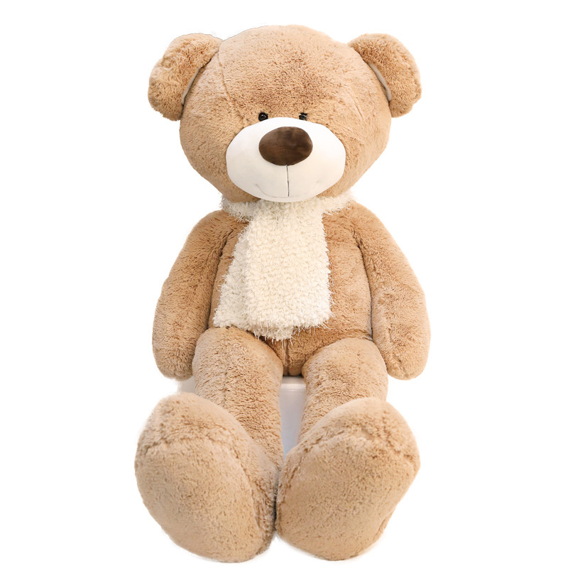 EVTTO正版美国大熊围巾熊大熊毛绒玩具布娃娃泰迪熊公仔女生礼物抱抱熊生日礼物毛毛熊1米