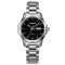 劳士顿(ROSDN)手表钢带防水女士国产品牌自动机械表时尚休闲商务女表2081L 本色黑盘