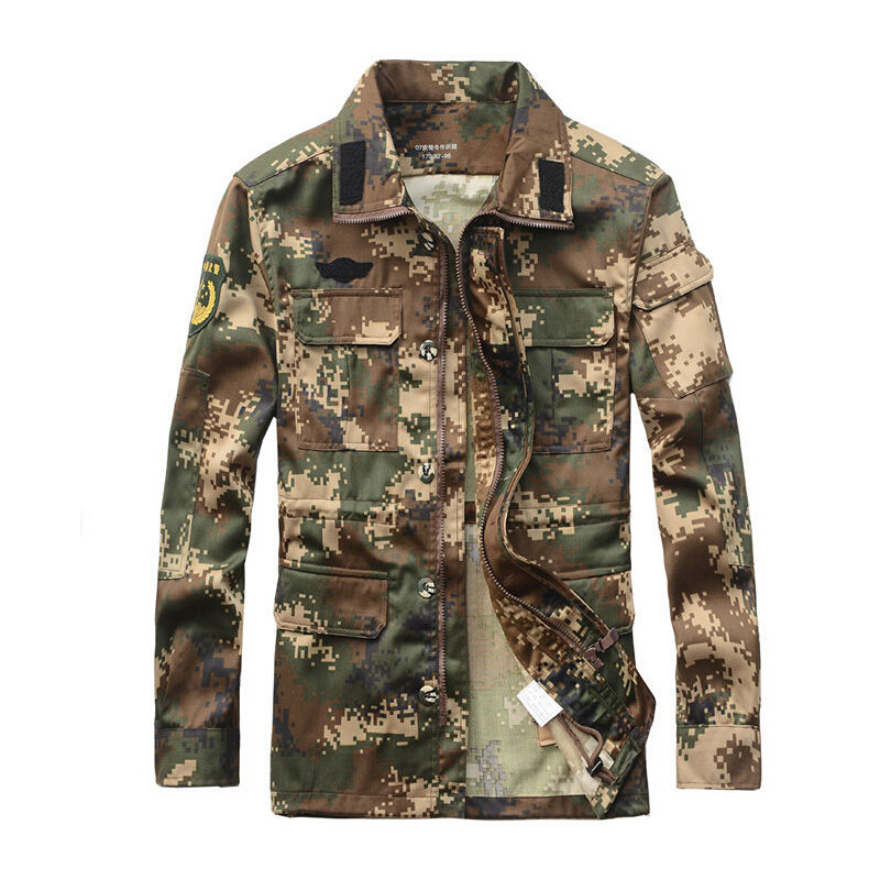 户外迷彩服男士休闲陆军迷彩套装作训服 180