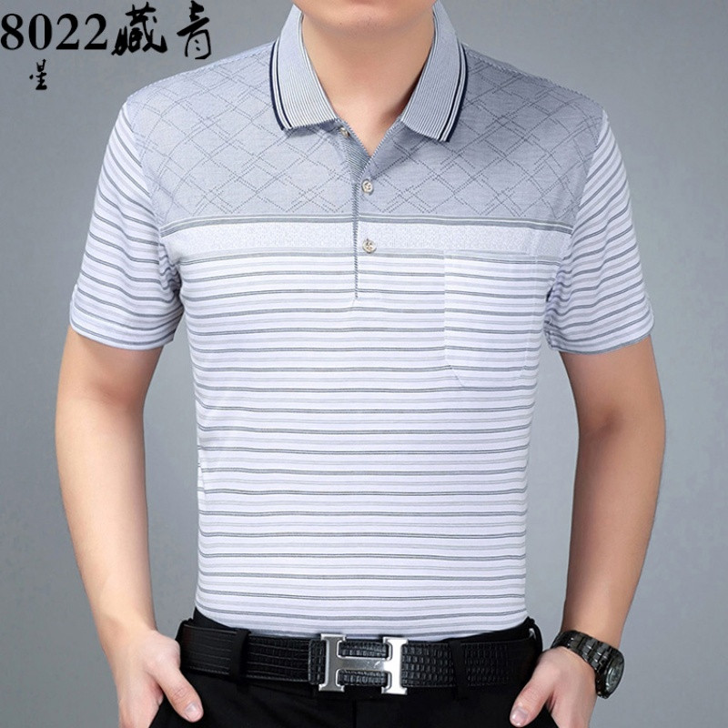 中老年人男装夏装50-60-70-80岁男士短袖T恤爸