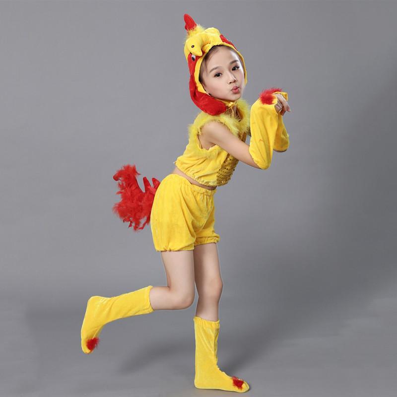 六一儿童节演出服儿童舞蹈服装动物小鸡表演服幼儿小鸡卡通_1 110cm