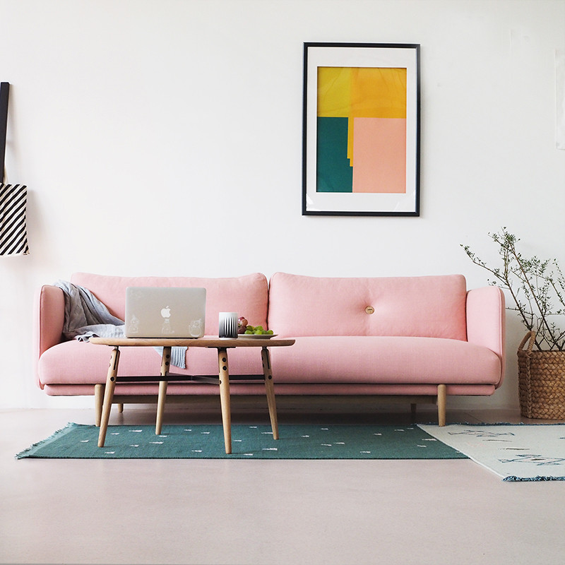 【工匠精神系列】工匠精神 北欧三人位布艺沙